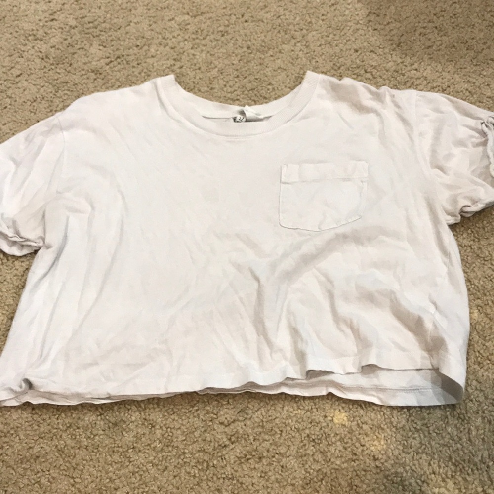 White crop top